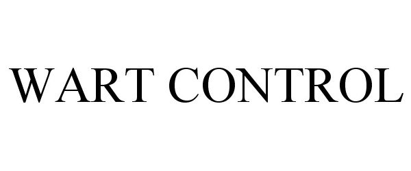 Trademark Logo WART CONTROL