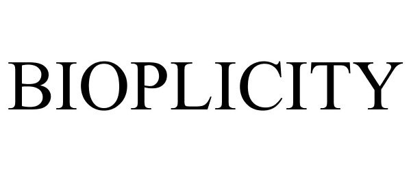 Trademark Logo BIOPLICITY