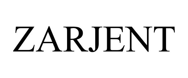 Trademark Logo ZARJENT
