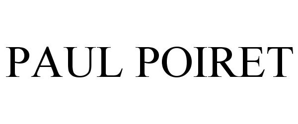 Trademark Logo PAUL POIRET