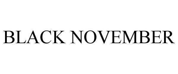  BLACK NOVEMBER