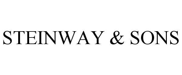 Trademark Logo STEINWAY &amp; SONS