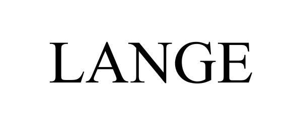 Trademark Logo LANGE