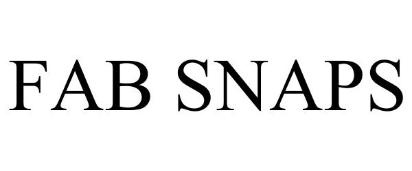 Trademark Logo FAB SNAPS