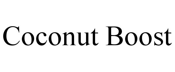 Trademark Logo COCONUT BOOST