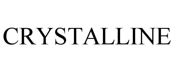Trademark Logo CRYSTALLINE
