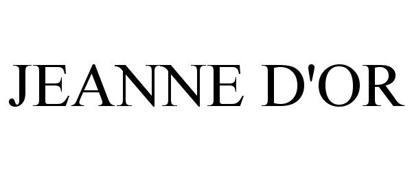 Trademark Logo JEANNE D'OR