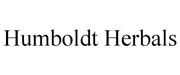 Trademark Logo HUMBOLDT HERBALS