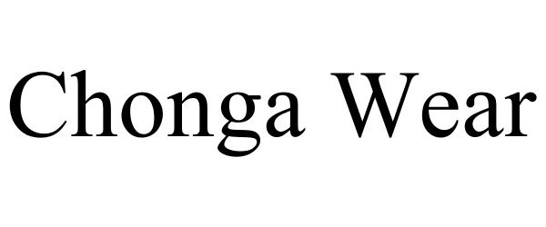 Trademark Logo CHONGA WEAR