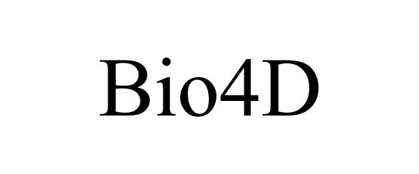 Trademark Logo BIO4D