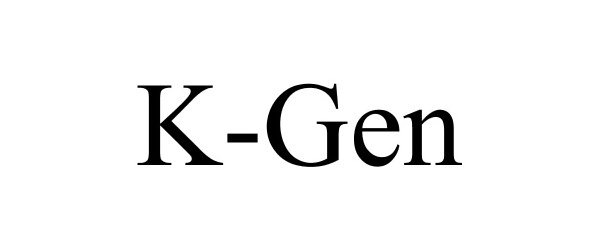 Trademark Logo K-GEN