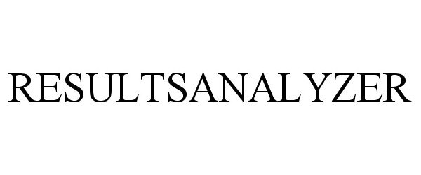 Trademark Logo RESULTSANALYZER