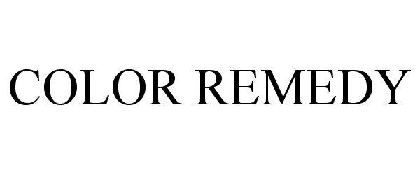 Trademark Logo COLOR REMEDY