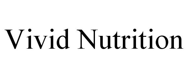 Trademark Logo VIVID NUTRITION