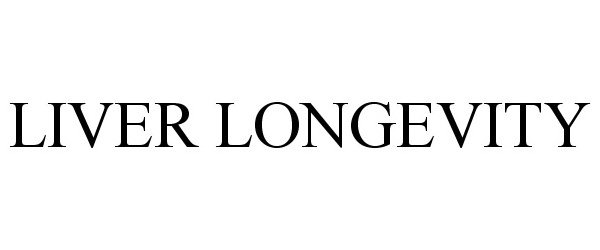 Trademark Logo LIVER LONGEVITY