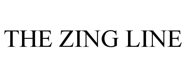 Trademark Logo THE ZING LINE