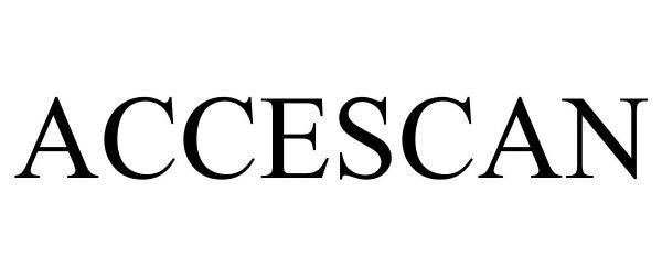 Trademark Logo ACCESCAN