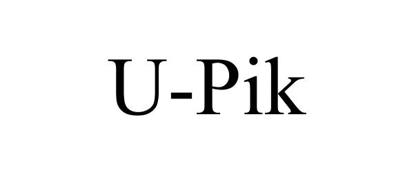 Trademark Logo U-PIK