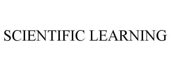 Trademark Logo SCIENTIFIC LEARNING