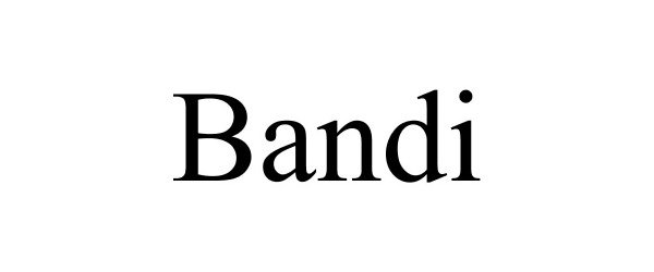 Trademark Logo BANDI