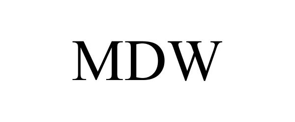 Trademark Logo MDW