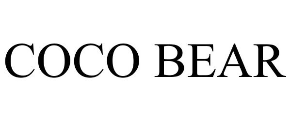 Trademark Logo COCOBEAR