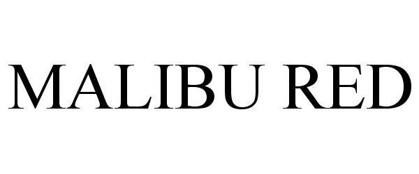 Trademark Logo MALIBU RED