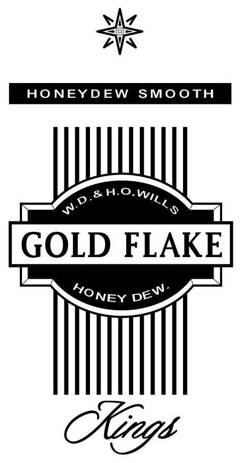 Trademark Logo GOLD FLAKE W.D.&amp;H.O. WILLS HONEY DEW. HONEYDEW SMOOTH KINGS