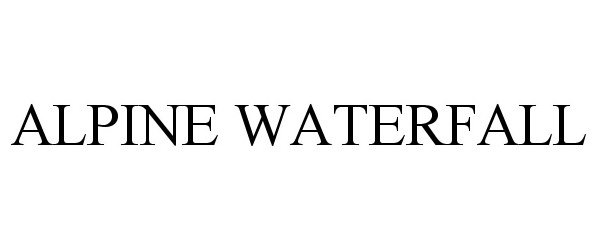 Trademark Logo ALPINE WATERFALL