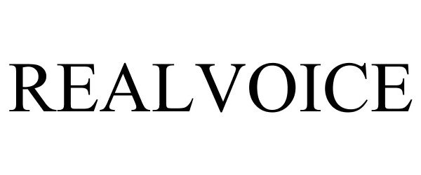 Trademark Logo REALVOICE