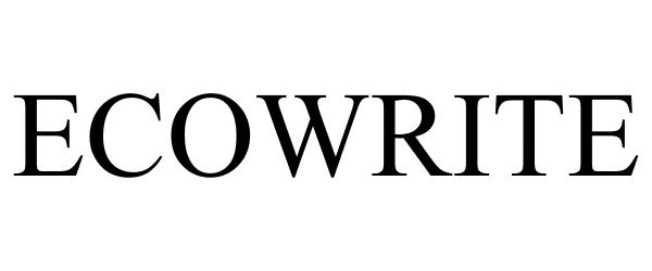 Trademark Logo ECOWRITE