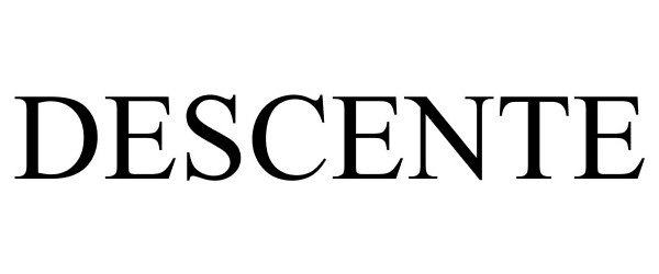 Trademark Logo DESCENTE