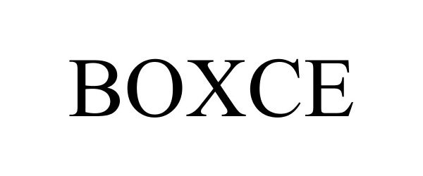 Trademark Logo BOXCE