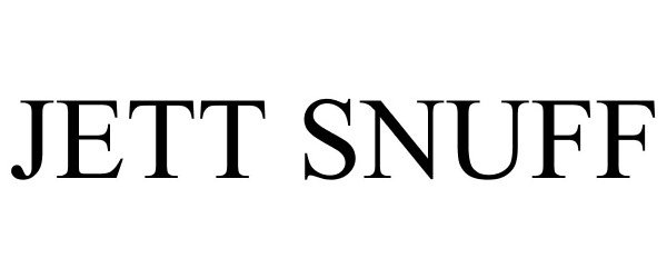 Trademark Logo JETT SNUFF