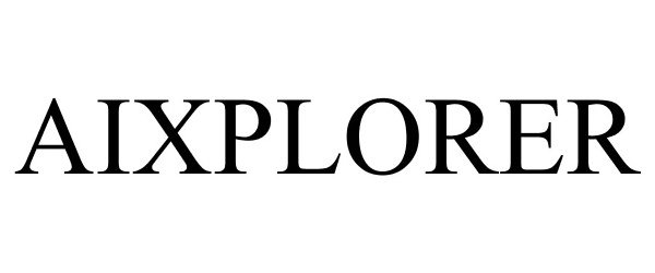 Trademark Logo AIXPLORER