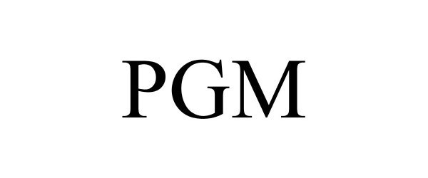 Trademark Logo PGM