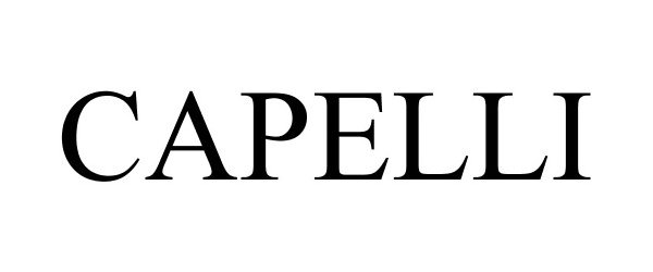 Trademark Logo CAPELLI