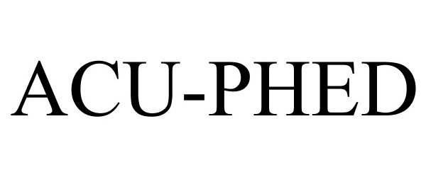 Trademark Logo ACU-PHED