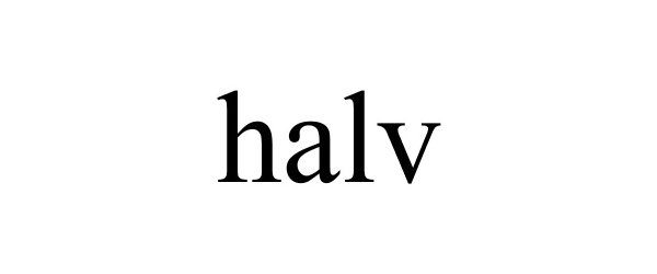 Trademark Logo HALV