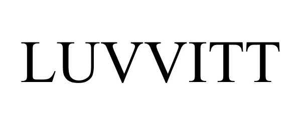 Trademark Logo LUVVITT