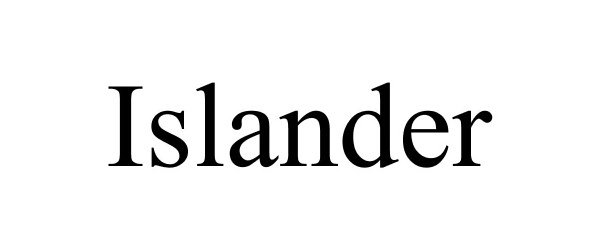 Trademark Logo ISLANDER
