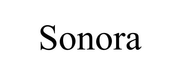 Trademark Logo SONORA