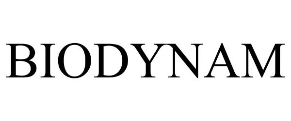 Trademark Logo BIODYNAM