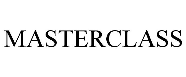 Trademark Logo MASTERCLASS