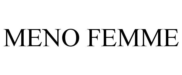 Trademark Logo MENO FEMME