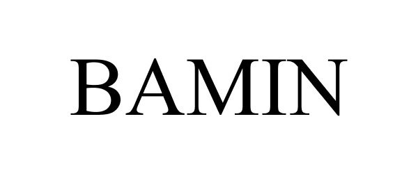 Trademark Logo BAMIN