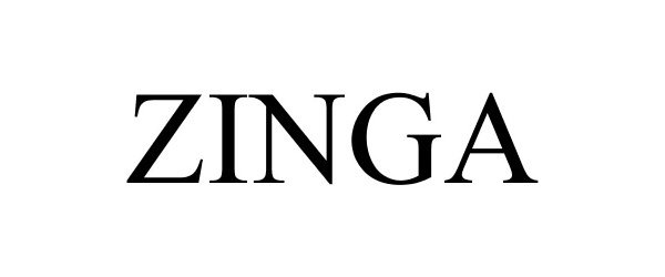 Trademark Logo ZINGA
