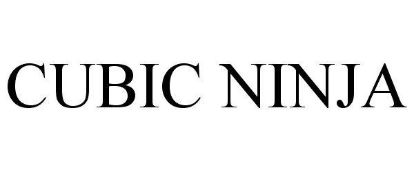 Trademark Logo CUBIC NINJA