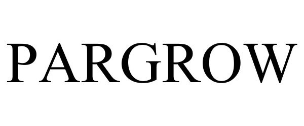 Trademark Logo PARGROW
