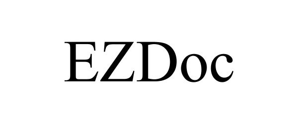 Trademark Logo EZDOC